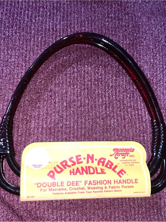 Handbags - VTG Accento Craft Purse-N-Able "Double Dee" Macrame Crochet Purse Handle